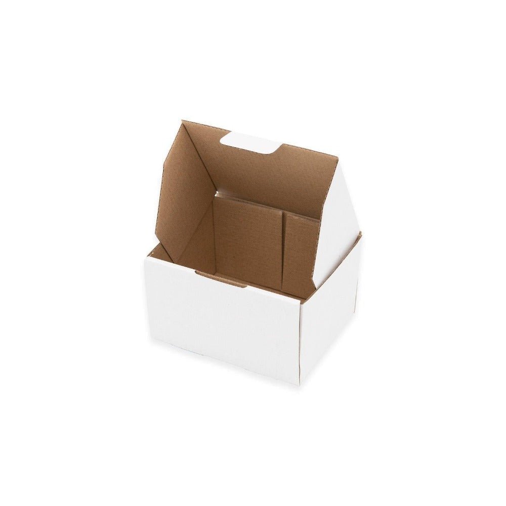 White Mailing Box 150 x 100 x 100mm Die Cut-HorizonHub