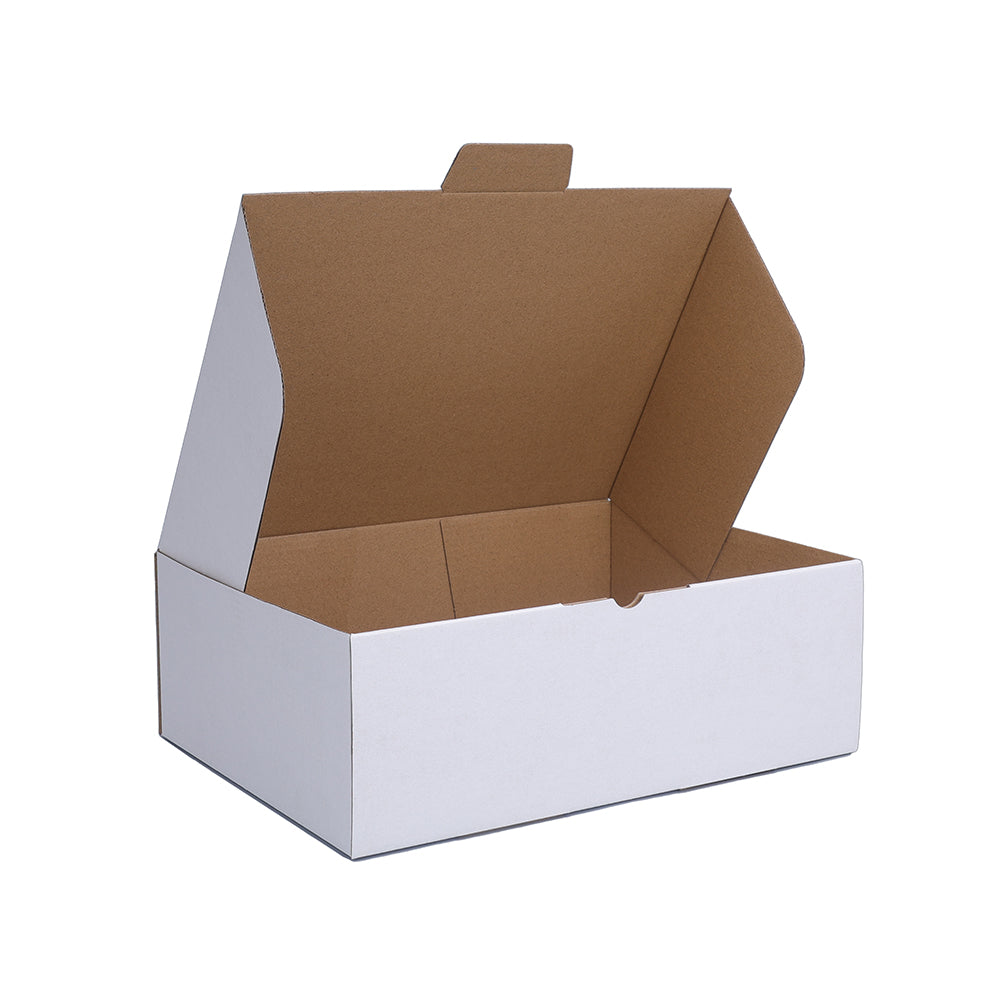 White Mailing Box 310 x 230 x 105mm A4 Die Cut-HorizonHub