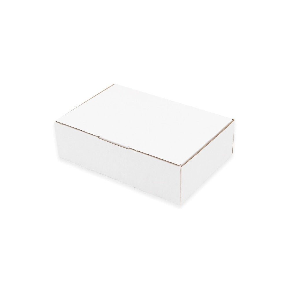 White Mailing Box 210 x 140 x 60mm Die Cut-HorizonHub