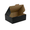 Black Mailing Box 250 x 190 x 90mm Die Cut-HorizonHub