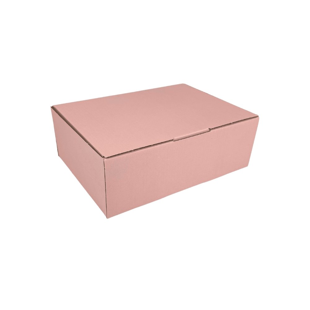 Rose Pink Mailing Box 250 x 190 x 90mm Die Cut-HorizonHub