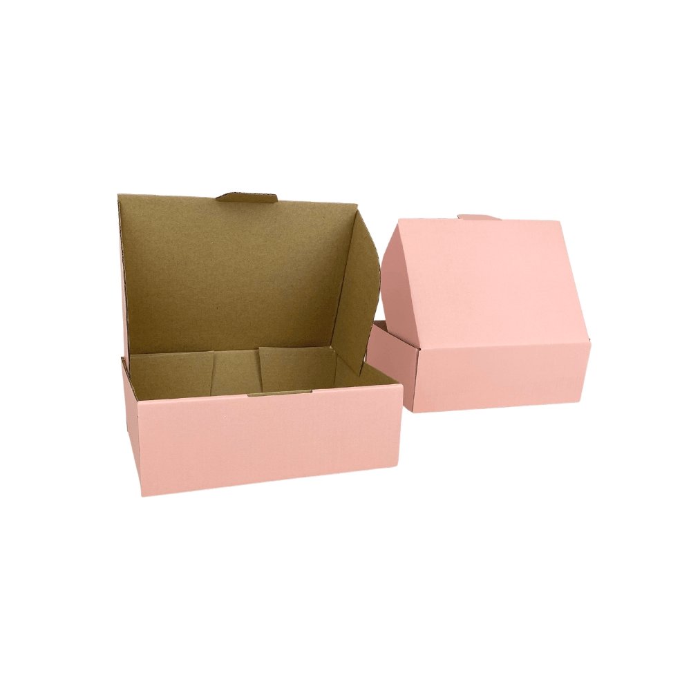 Rose Pink Mailing Box 250 x 190 x 90mm Die Cut-HorizonHub