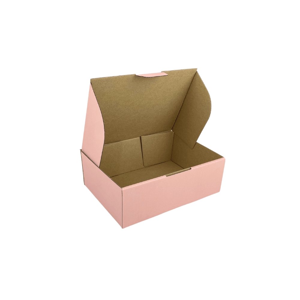 Rose Pink Mailing Box 250 x 190 x 90mm Die Cut-HorizonHub