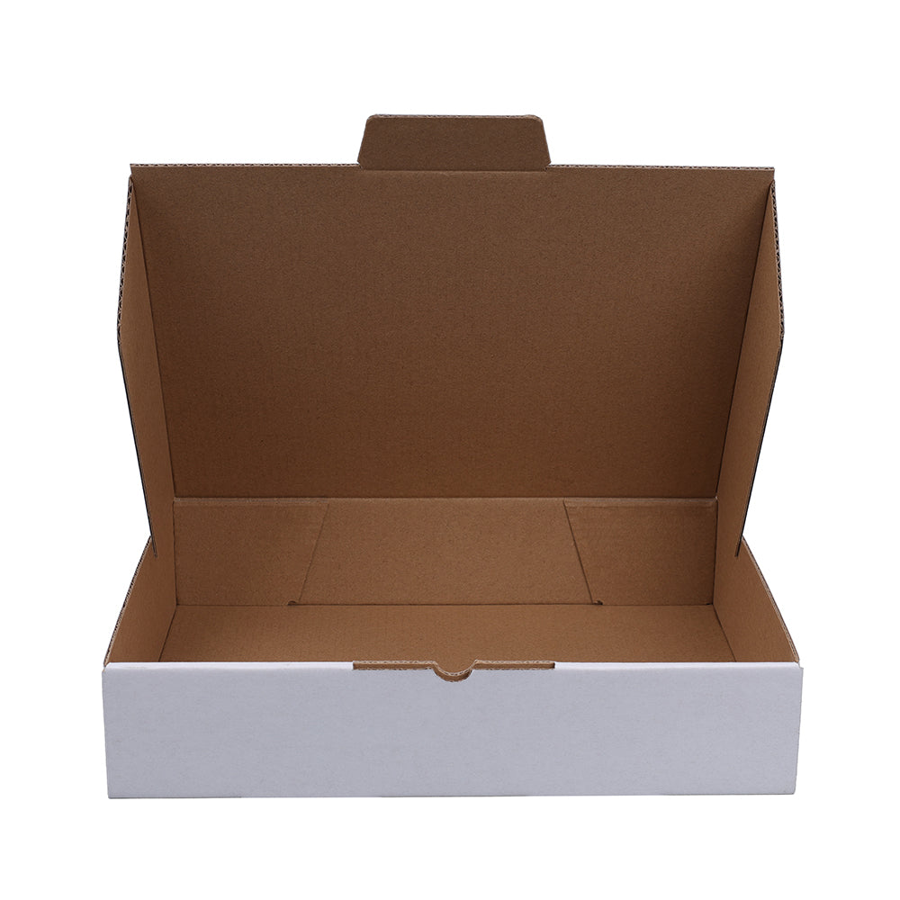 White Mailing Box 270 x 200 x 55mm Die Cut-HorizonHub