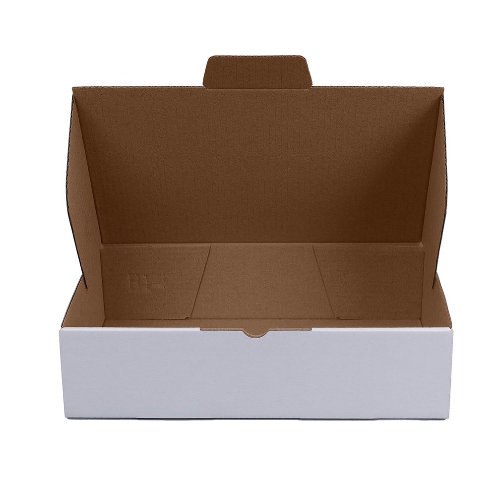 White Mailing Box 240 x 150 x 60mm Die Cut-HorizonHub