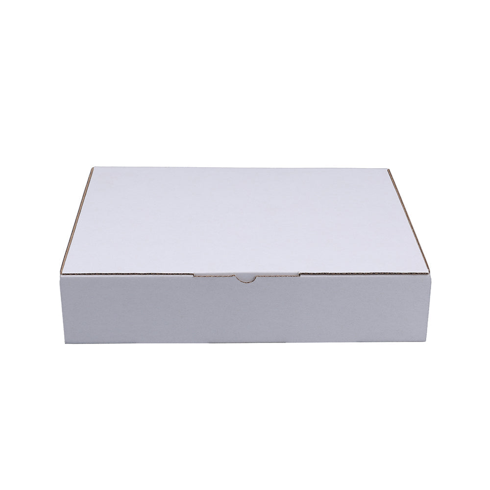 White Mailing Box 270 x 200 x 55mm Die Cut-HorizonHub