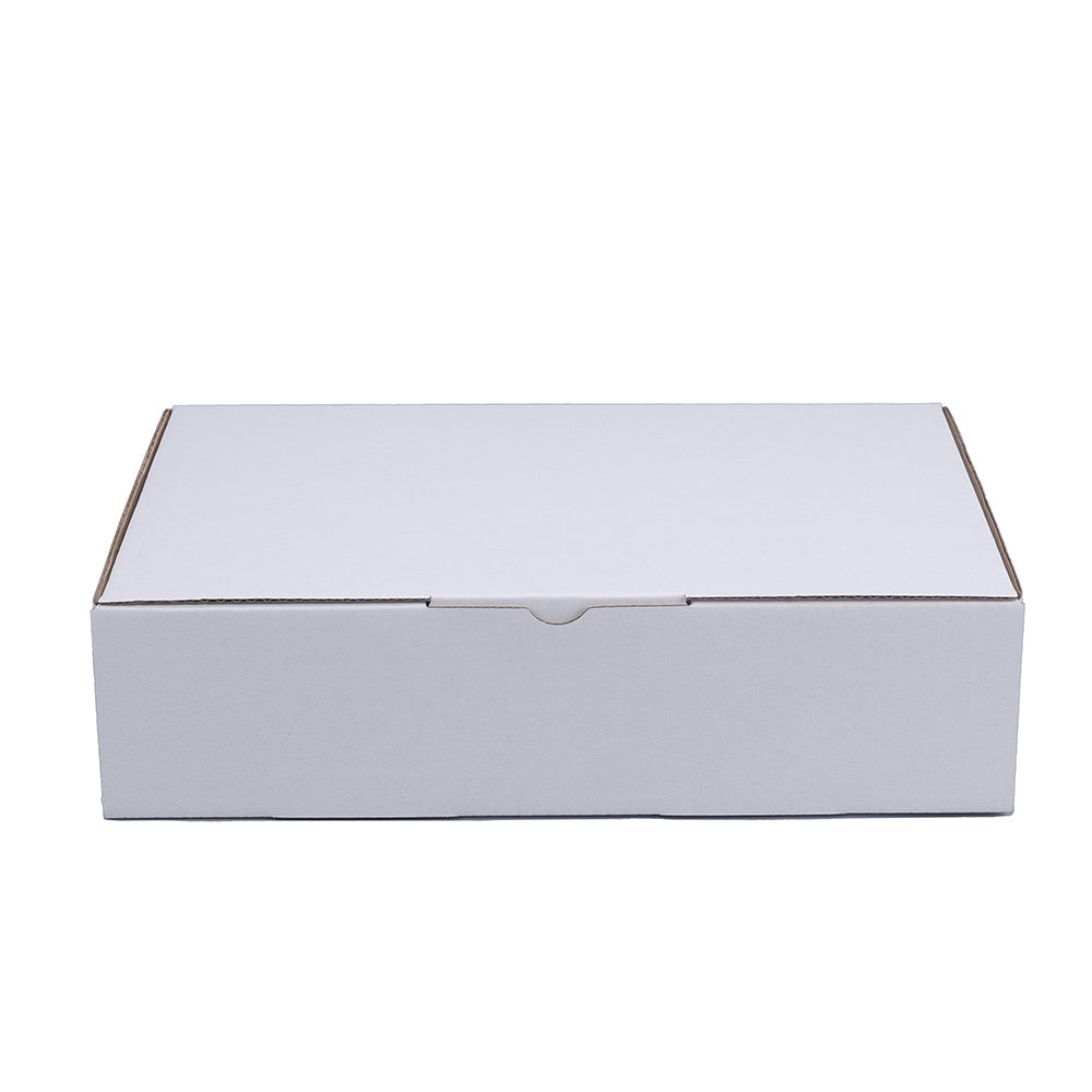 White Mailing Box 240 x 150 x 60mm Die Cut-HorizonHub