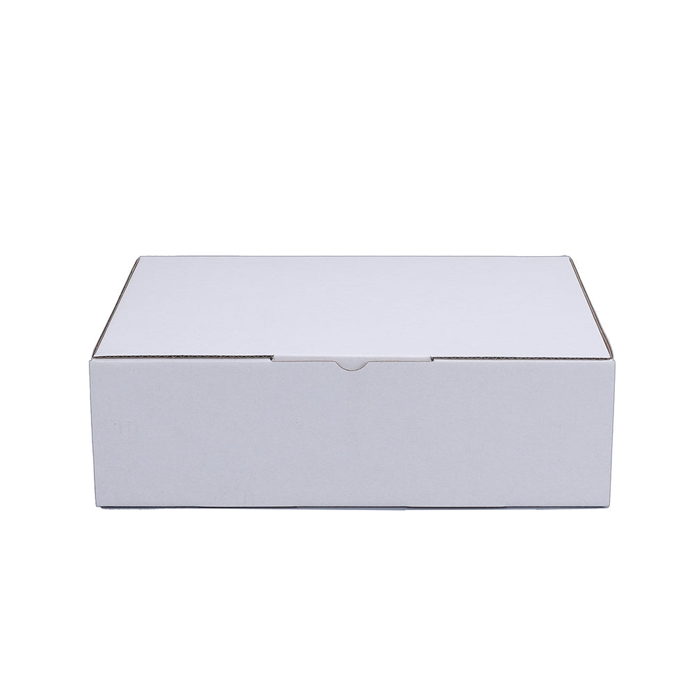 White Mailing Box 250 x 180 x 75mm Die Cut-HorizonHub