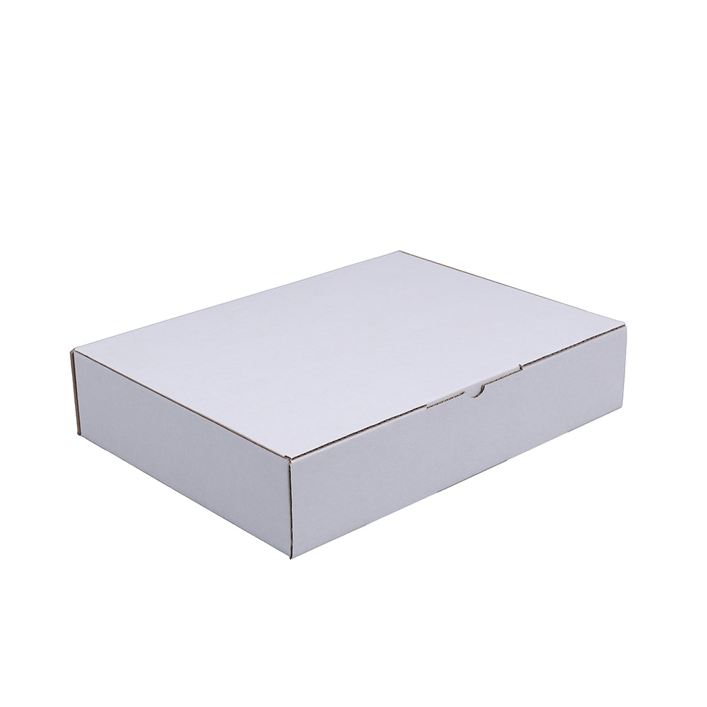 White Mailing Box 270 x 200 x 55mm Die Cut-HorizonHub