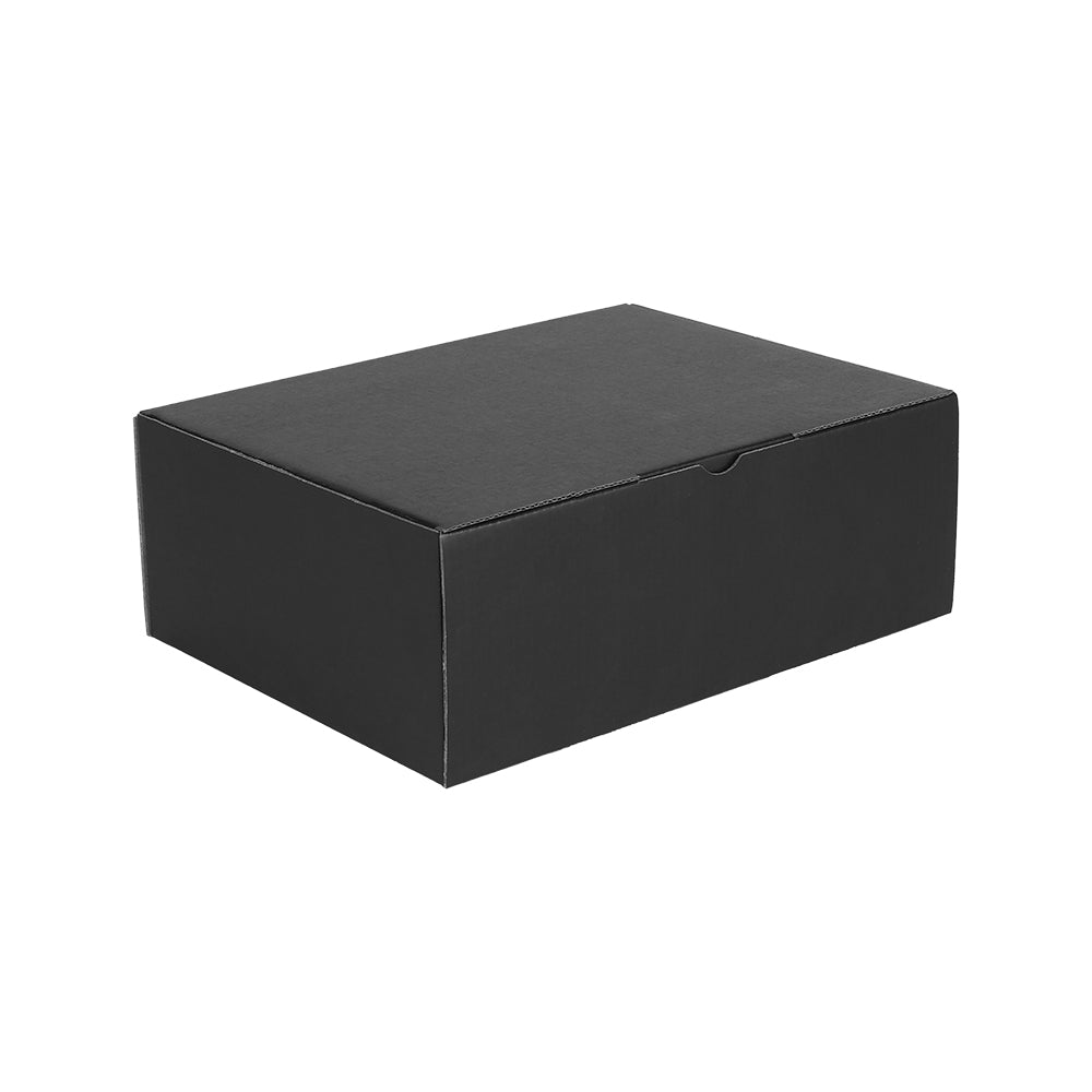 Black Mailing Box 250 x 190 x 90mm Die Cut-HorizonHub