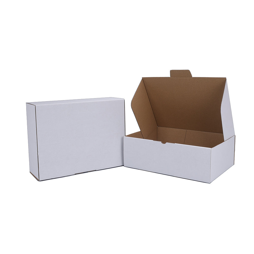 White Mailing Box 310 x 230 x 105mm A4 Die Cut-HorizonHub