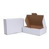 White Mailing Box 250 x 180 x 75mm Die Cut-HorizonHub