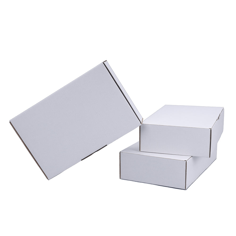 White Mailing Box 240 x 150 x 60mm Die Cut-HorizonHub