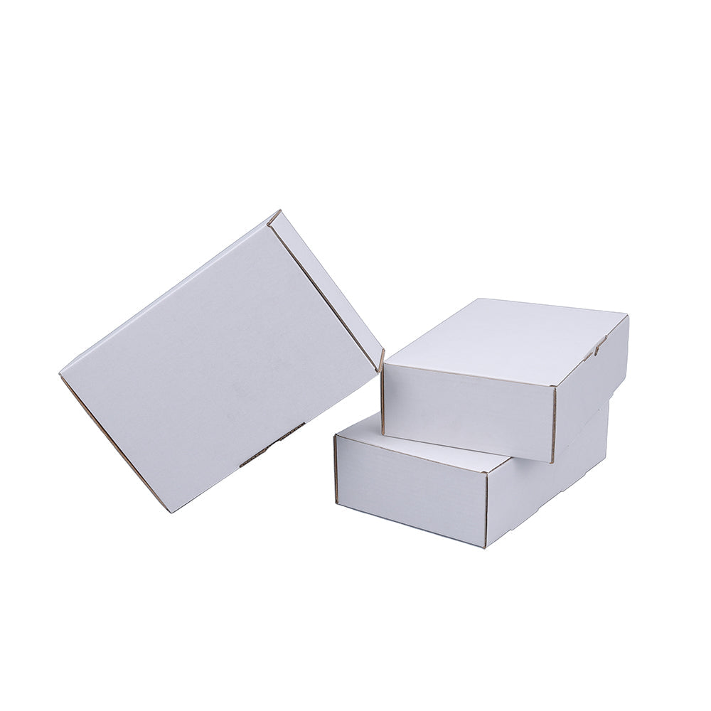 White Mailing Box 210 x 140 x 60mm Die Cut-HorizonHub