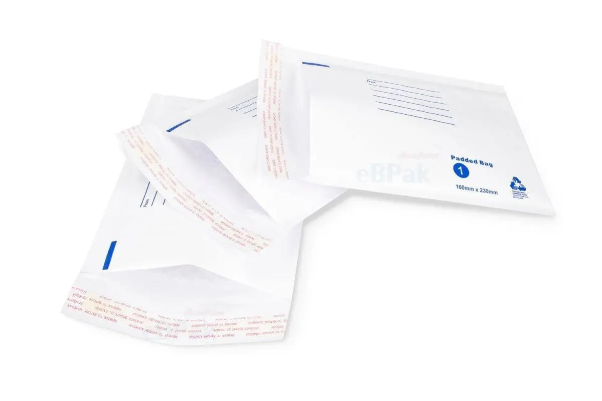 White Bubble Padded Mailer Size 01 160 x 230mm-HorizonHub