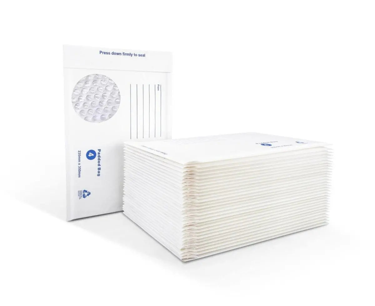 White Bubble Padded Mailer Size 04 235 x 350mm-HorizonHub