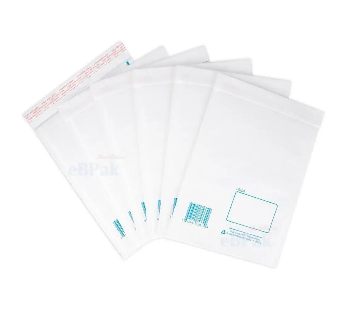 White Bubble Padded Mailer Size 05 260 x 380mm-HorizonHub