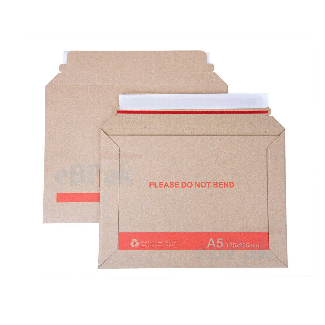 Brown A5 Rigid Envelope 170 x 230mm Hard Mailer-HorizonHub