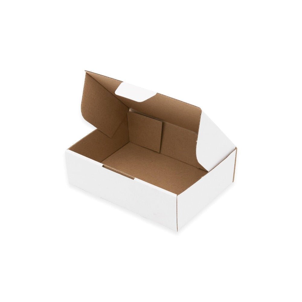 White Mailing Box 174 x 128 x 53mm Die Cut-HorizonHub