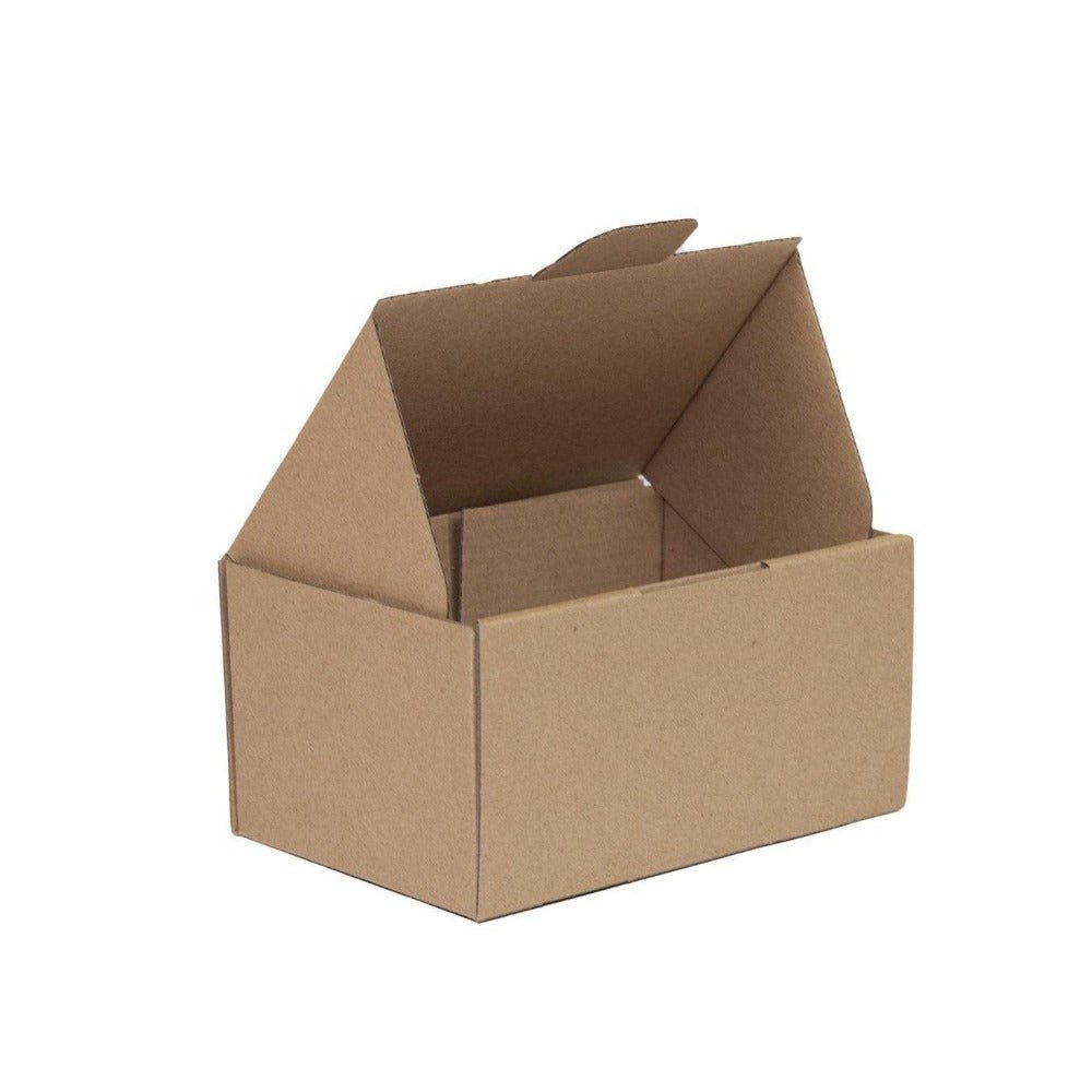 Brown Mailing Box 220 x 160 x 100mm A5 Die Cut-HorizonHub