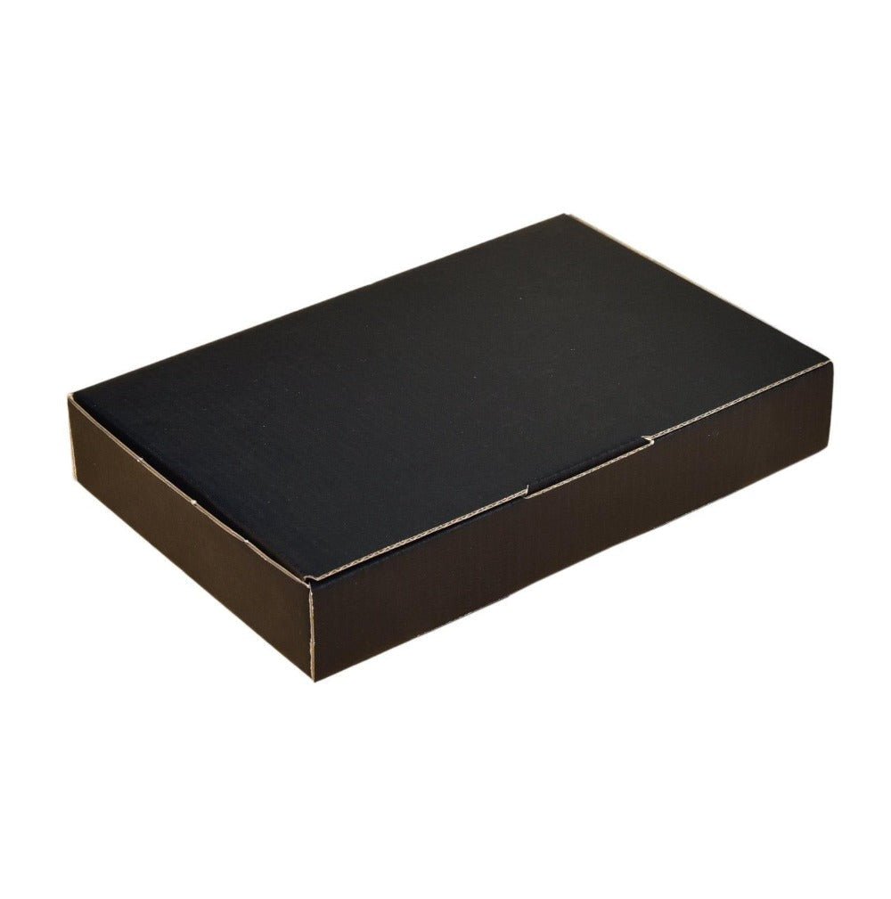 Black Mailing Box 220 x 145 x 35mm Die Cut-HorizonHub