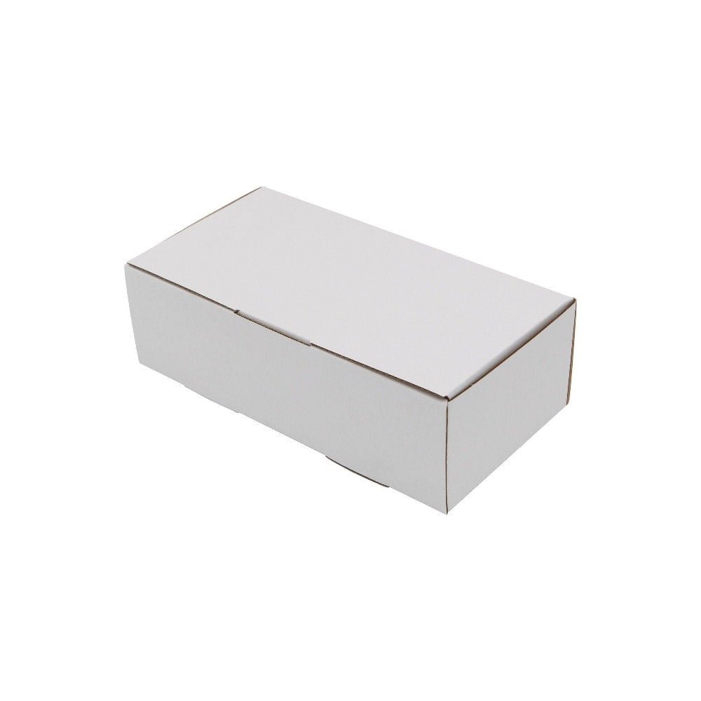 White Mailing Box 240 x 125 x 75mm Die Cut-HorizonHub