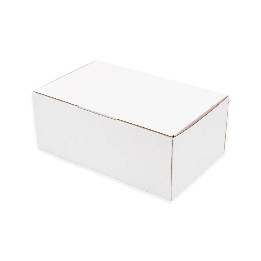 White Mailing Box 250 x 180 x 75mm Die Cut-HorizonHub