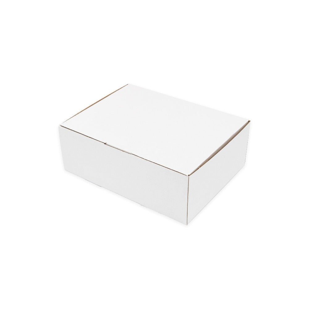 White Mailing Box 250 x 190 x 90mm Die Cut-HorizonHub