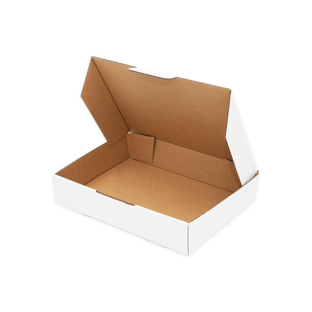 White Mailing Box 270 x 200 x 55mm Die Cut-HorizonHub