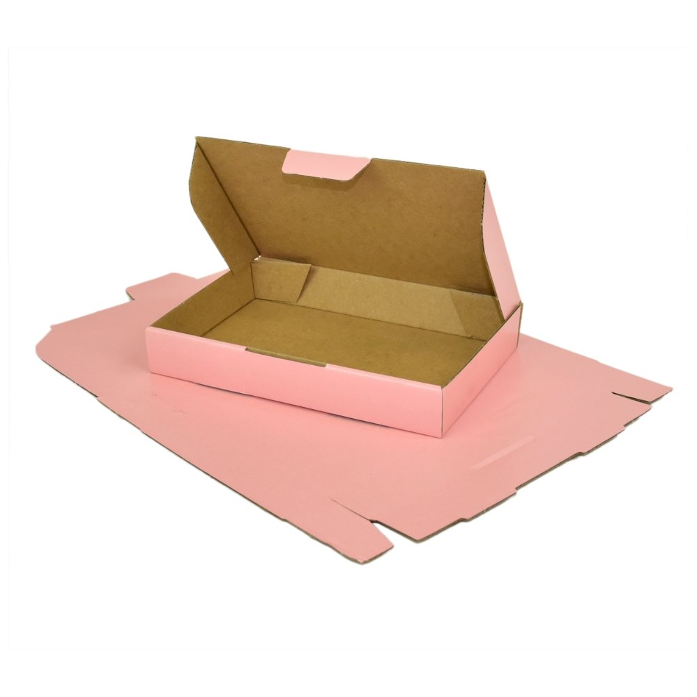 Rose Pink Mailing Box 220 x 145 x 35mm Die Cut-HorizonHub