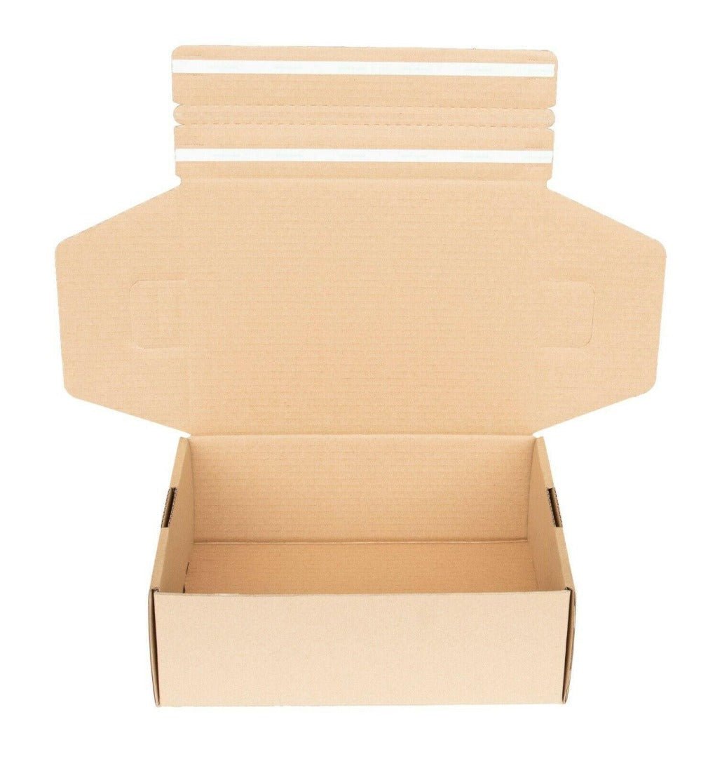 Self Sealing Mailing Box 240 x 150 x 60mm Tuck Front-HorizonHub