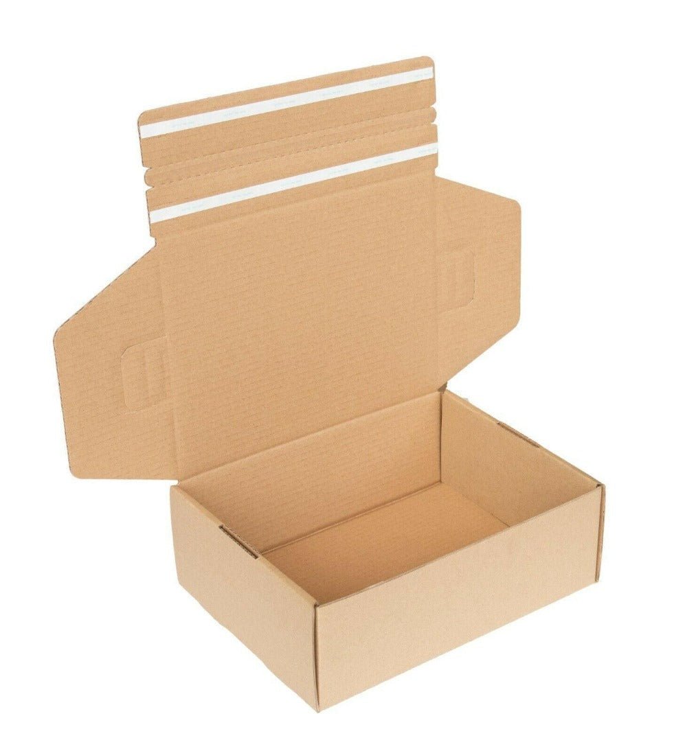 Self Sealing Mailing Box 240 x 150 x 60mm Tuck Front-HorizonHub