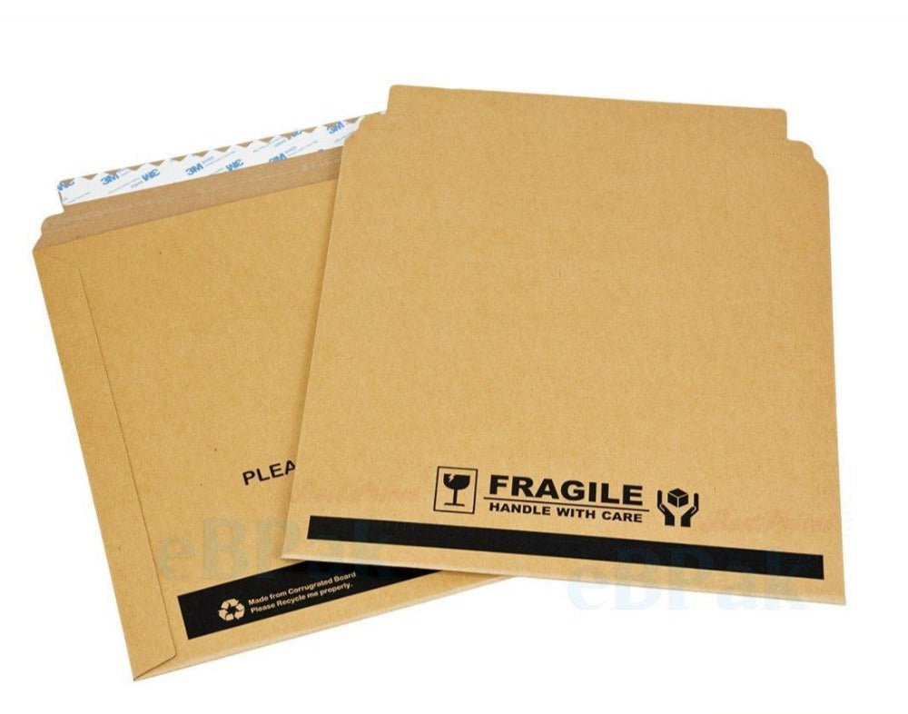 Ultimate Black Vinyl Record Rigid Mailer 345mm x 345mm for 12 inch LP-HorizonHub